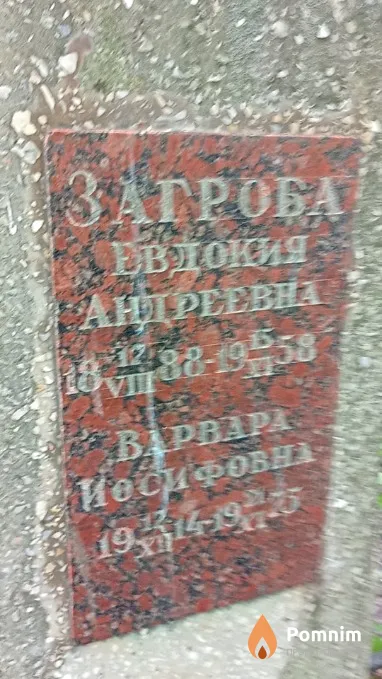 Загроба Варвара Иосифовна