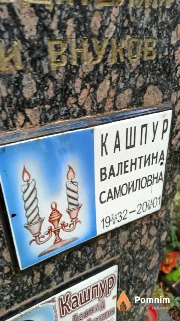 Кашпур Валентина Самойловна