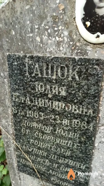 Гашок Юлия Владимировна