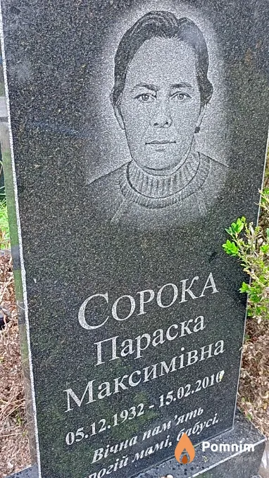 Сорока Параска Максимівна