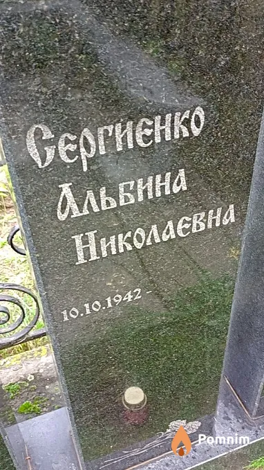 Сергиєнко Альбина Николаевна