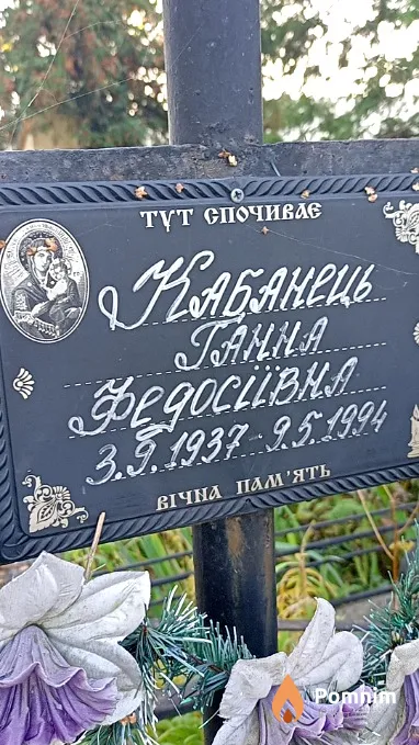Кабанець Ганна Федосіївна