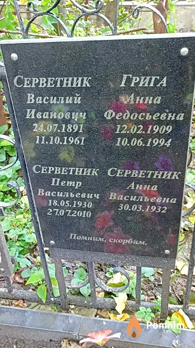 Грига Анна Федосьевна